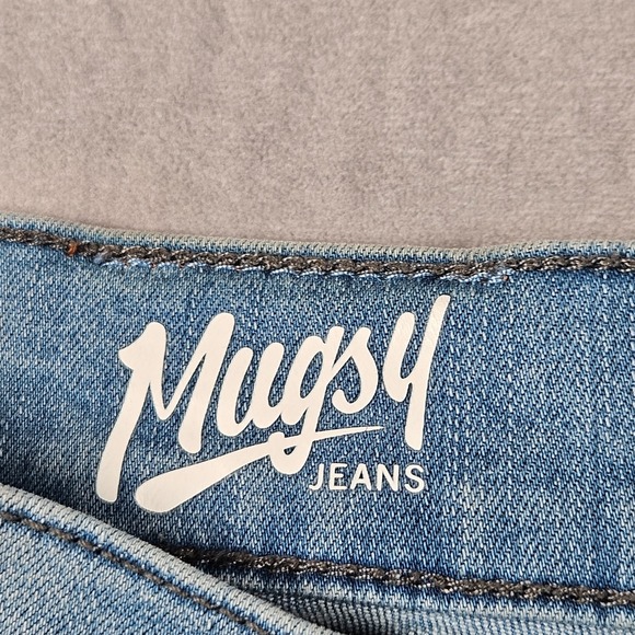 Mugsy Piers Jeans Mens 31x30 (Fits 31x28) Straight Leg Light Wash Denim Cropped - Picture 4 of 13